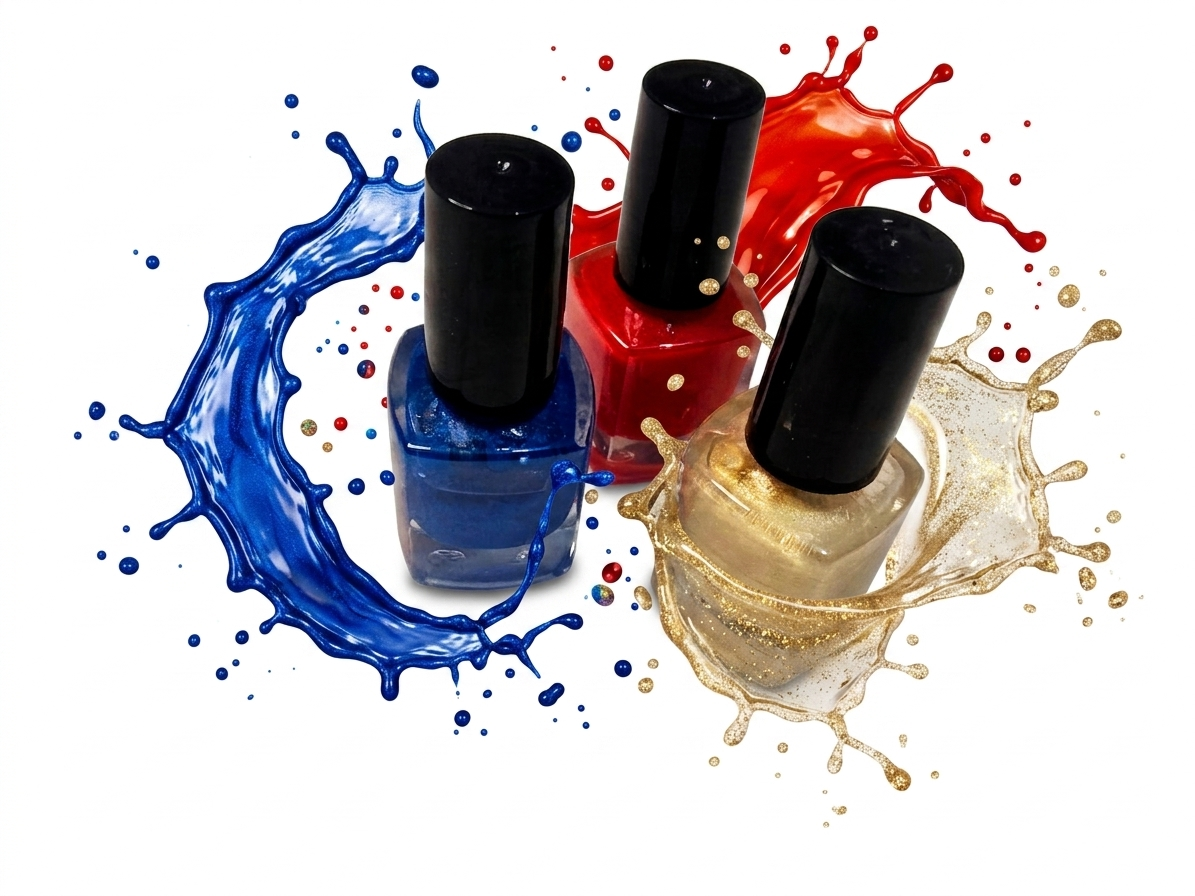Bold Splash Nail Polish Trio Set