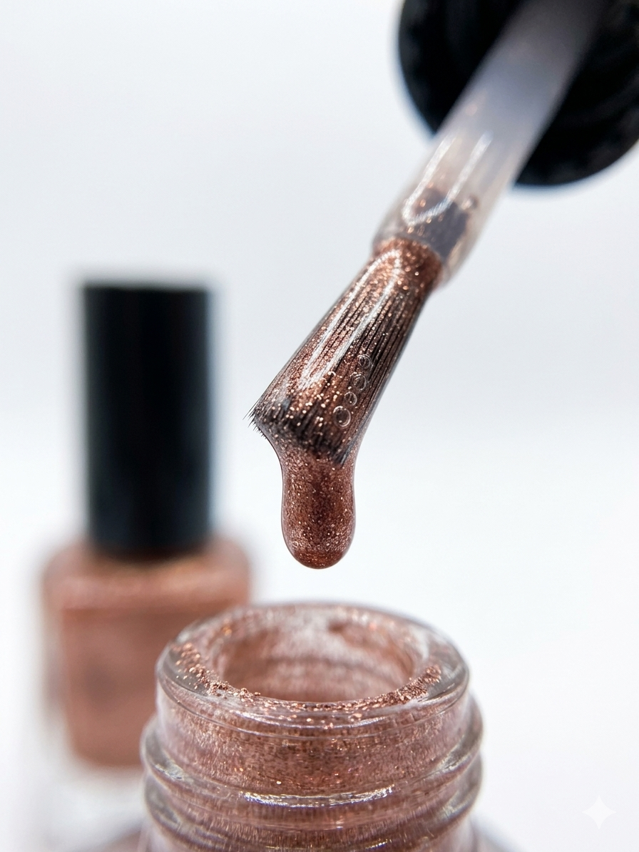 Luxury LUNA Shimmer Nail Polish Set – Metallic Glitter Shades